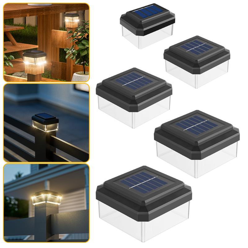Post Cap Light - 1Pcs IP65 Waterproof Solar Fence Lamp