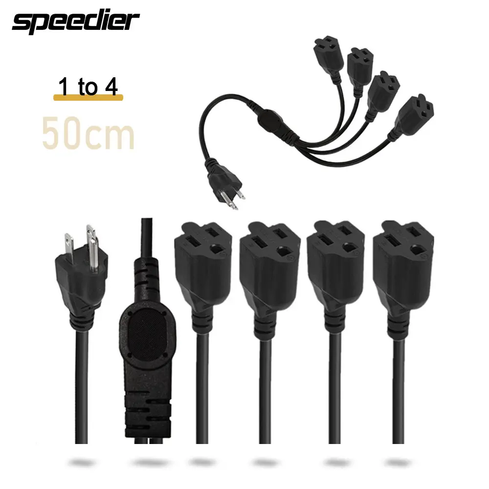 Outdoor Lighting Extension Cord - 3 Core 1 To 4 Socket