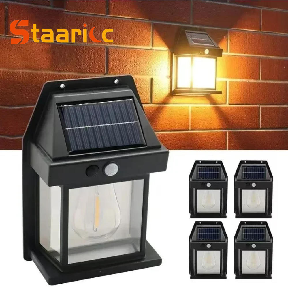 Outdoor Lighting Traditional - Outdoor Solar Tungsten Wall Light with