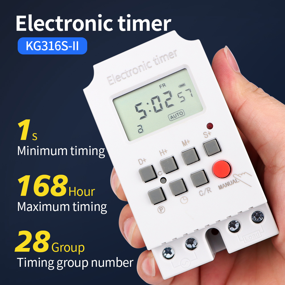 Outdoor Lighting Timer Switch - KG316S 220VAC 25A Digital Timer Switch