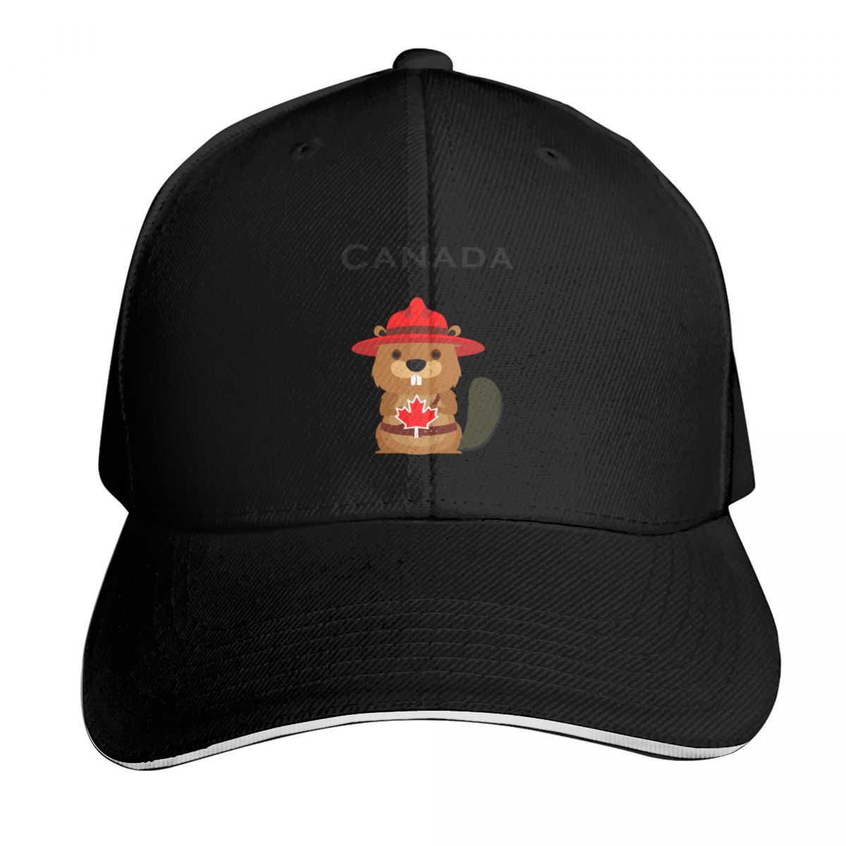 Outdoor Lighting Canada - Cute Canada Beaver with Maple Leaf