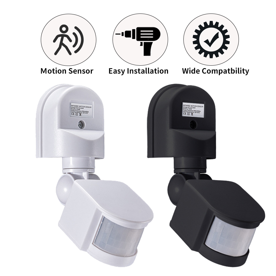 Outdoor Lighting Timer Switch - PIR Motion Sensor 220V 110V 12V