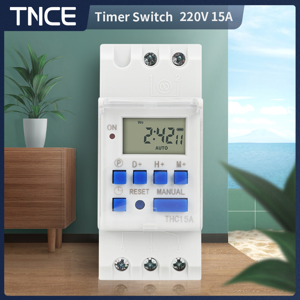Outdoor Lighting Timer Switch - TNCE 220V Timer Switch THC15A mini