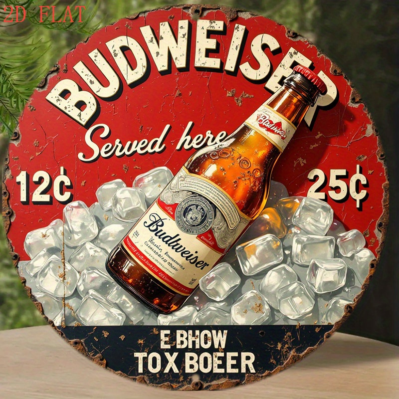 1pc Vintage Beer Logo Metal Wa - Outdoor Lighting Logo review and price