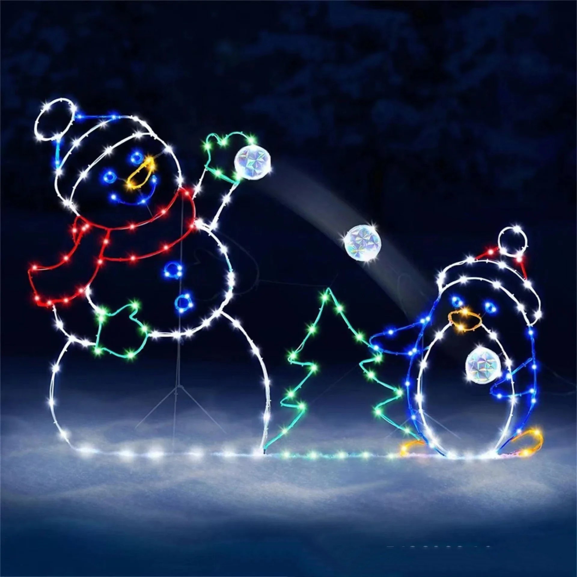 Animated Snowball Light LED Gl - Outdoor Lighting In Ground review and price