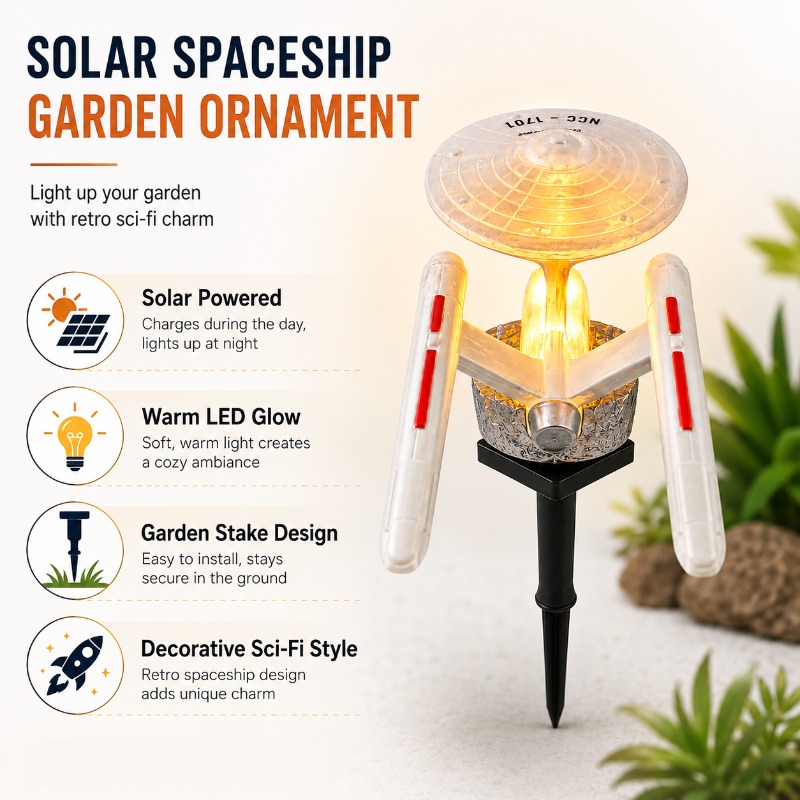 Star Trek USS Enterprise Solar - Outdoor Lighting Traditional review and price
