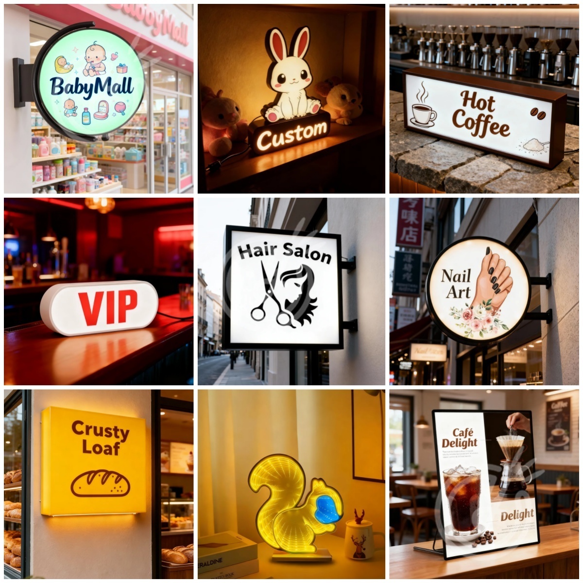 Custom Acrylic Signs Sign Led  - Outdoor Lighting Logo review and price