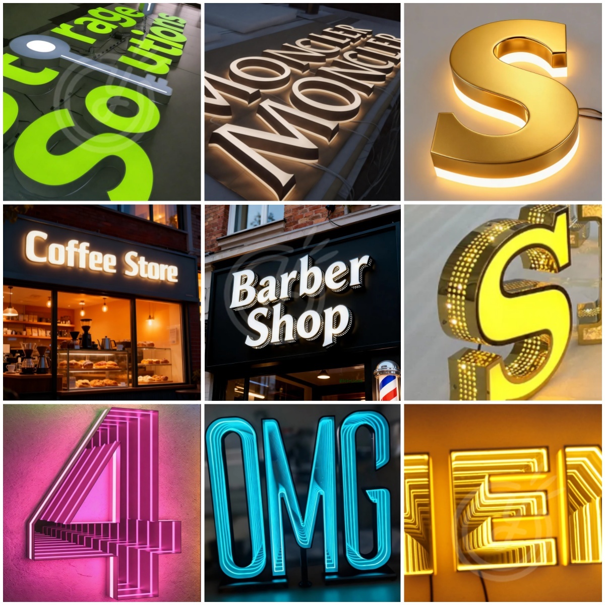 Custom Acrylic Signs Sign Led  - Outdoor Lighting Logo review and price