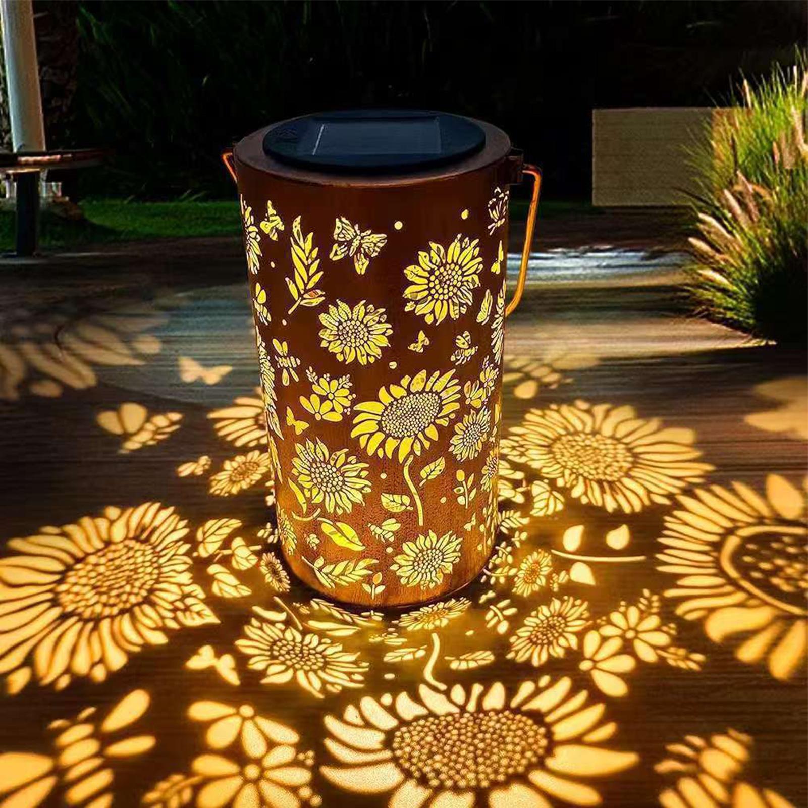 Sunflower Solar Lantern Weathe - Outdoor Lighting Yard review and price