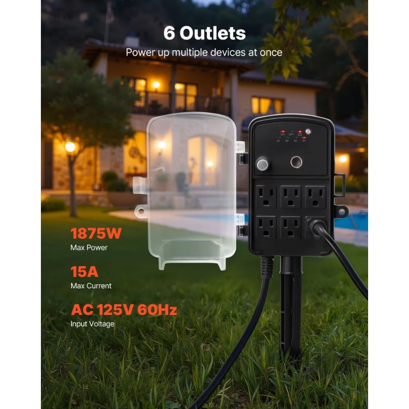 25-Foot extension cable, outdo - Outdoor Lighting Extension Cord review and price