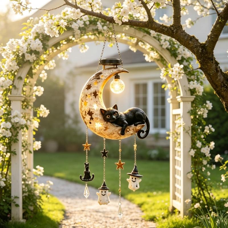 L43A Solar Halloween Black Cat - Outdoor Lighting Accent review and price