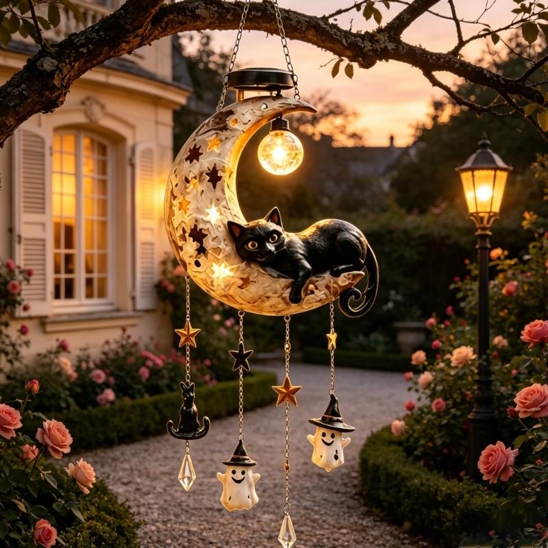 L43A Solar Halloween Black Cat - Outdoor Lighting Accent review and price