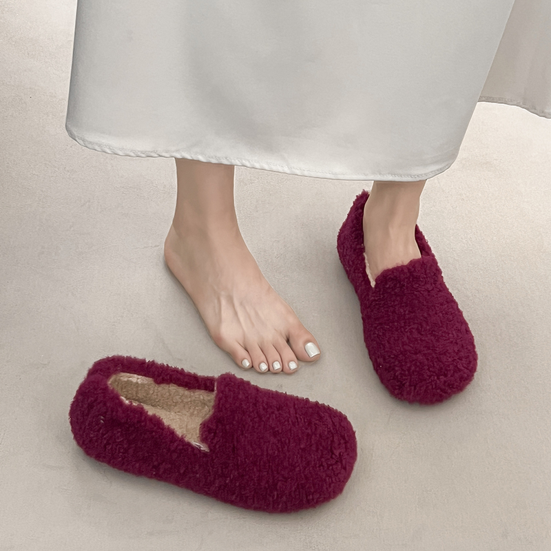 2026Women Fuzzy Warm Slip‑on S - Outdoor Lighting Round review and price