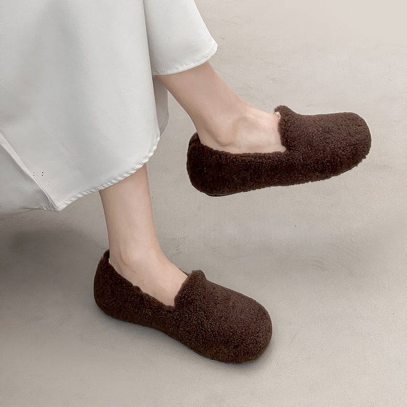 2026Women Fuzzy Warm Slip‑on S - Outdoor Lighting Round review and price