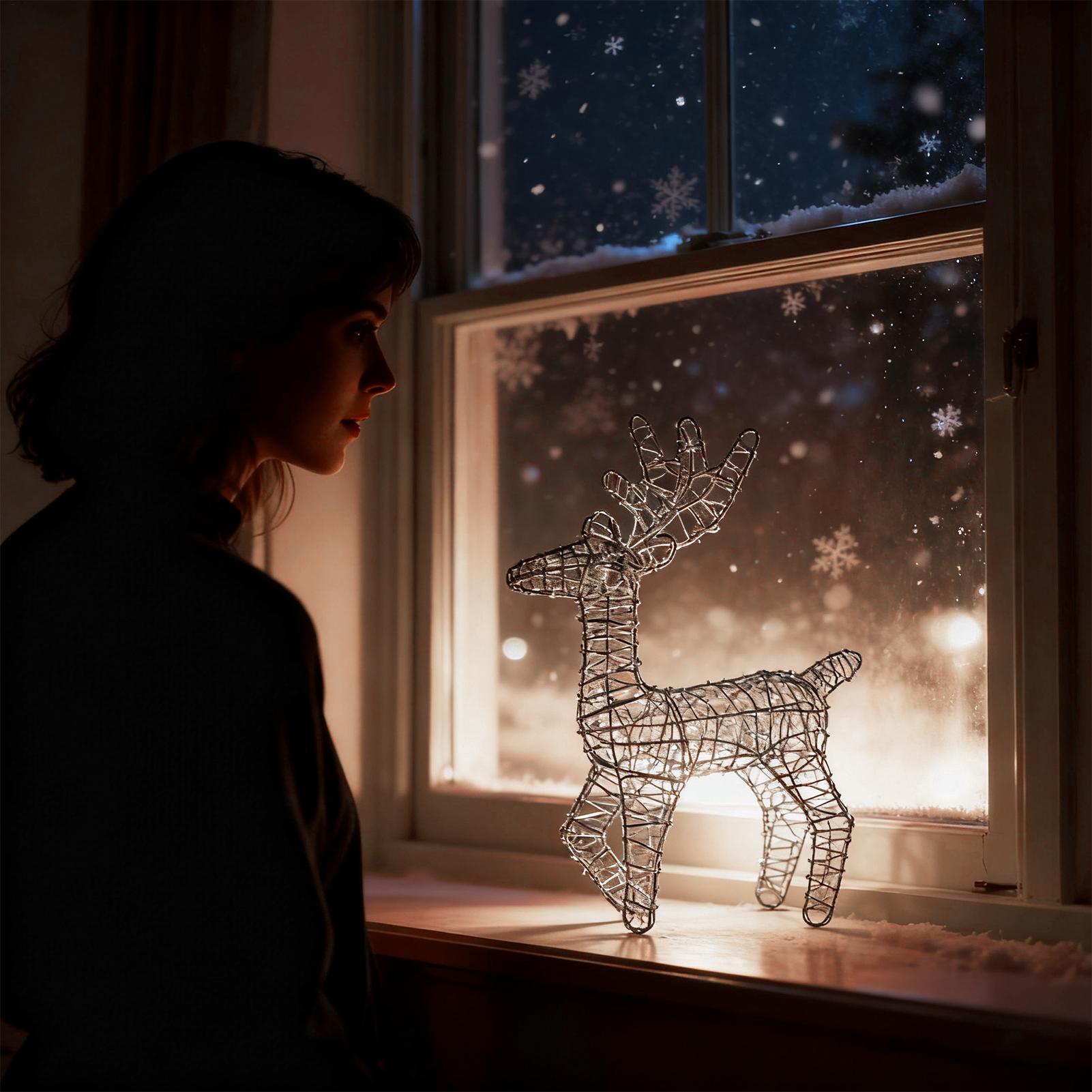 Light Up Reindeer Anti-Rust Fe - Outdoor Lighting Front Yard review and price