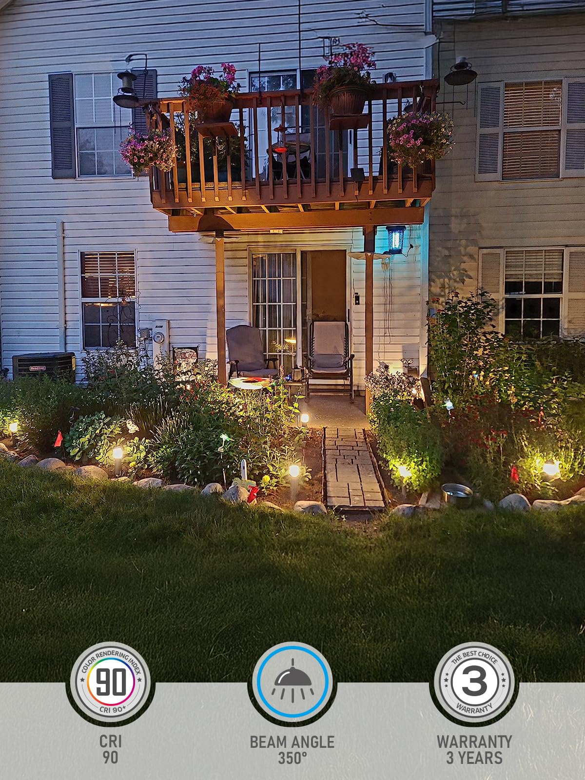 8Pcs LED Outdoor Garden Lawn L - Outdoor Lighting Extension Cord review and price