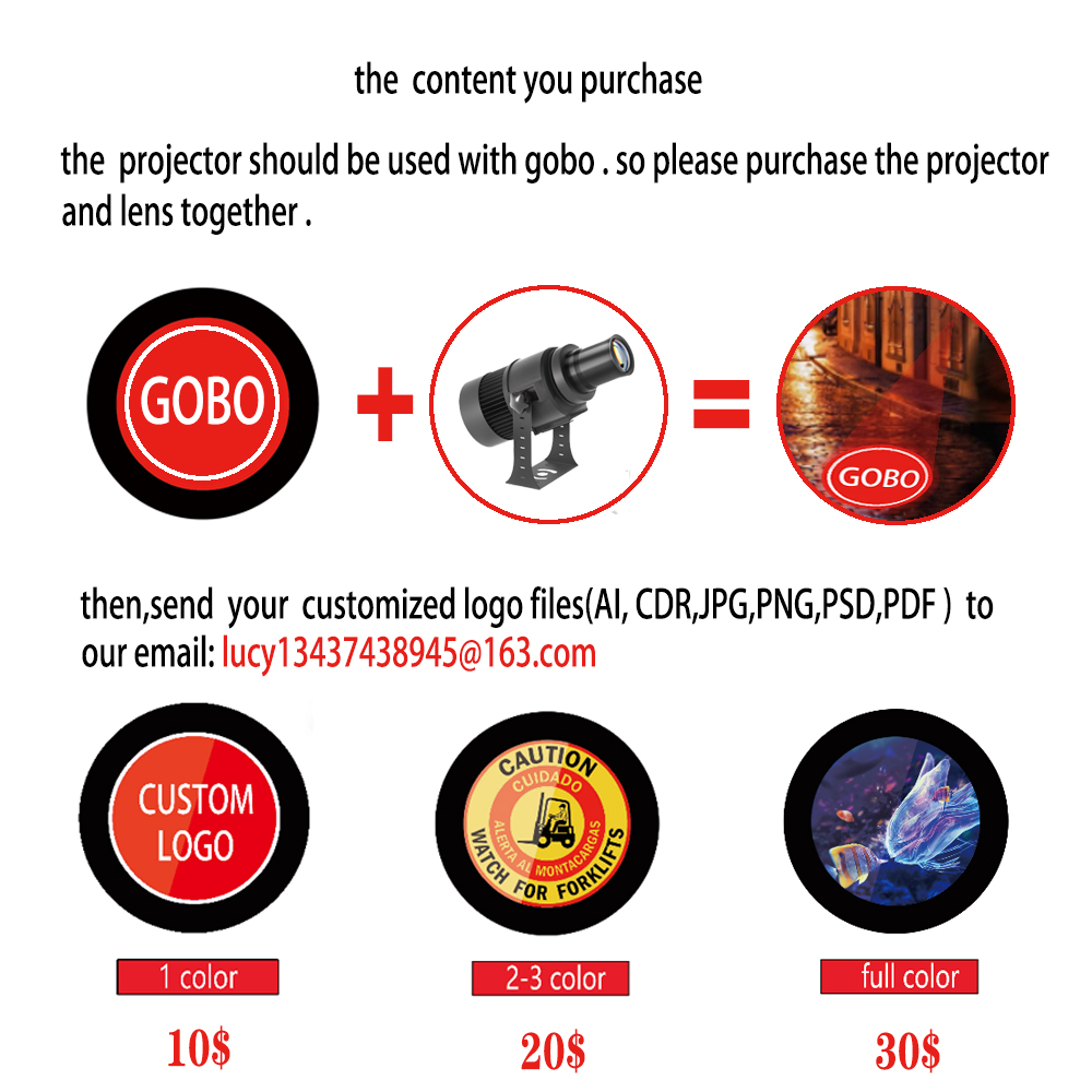 Custom Led HD Gobo Logo Projec - Outdoor Lighting Logo review and price