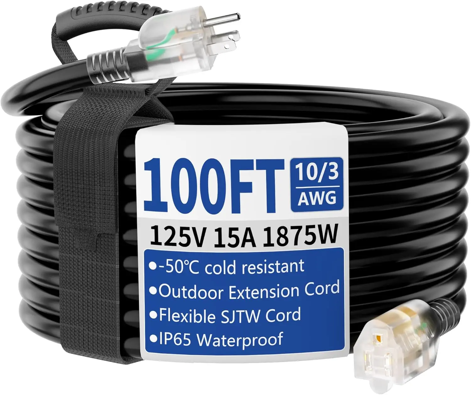 100ft Outdoor/Indoor Extension - Outdoor Lighting Extension Cord review and price