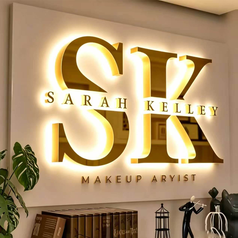 Custom Business Logo Backlit M - Outdoor Lighting Logo review and price