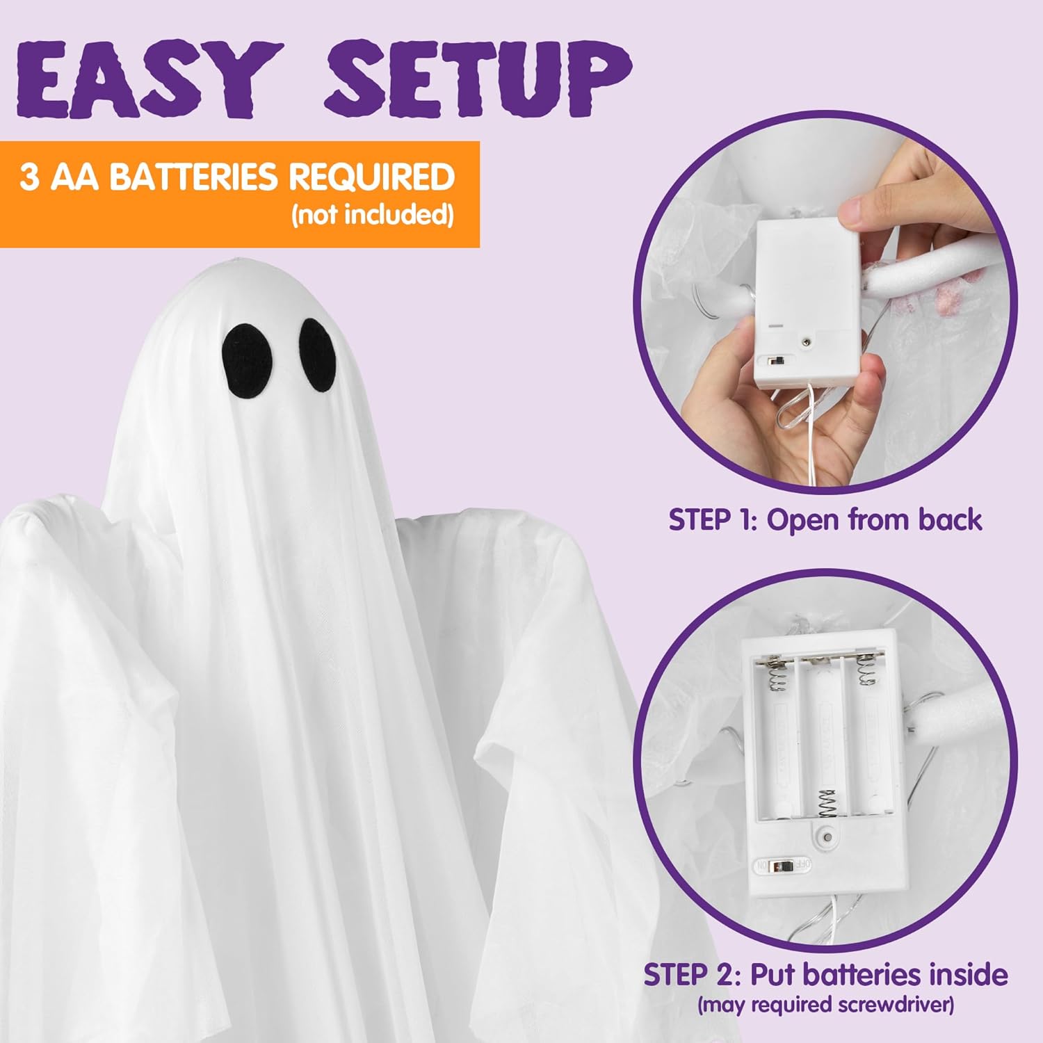 Halloween Hanging Light up Gho - Outdoor Lighting Front Yard review and price