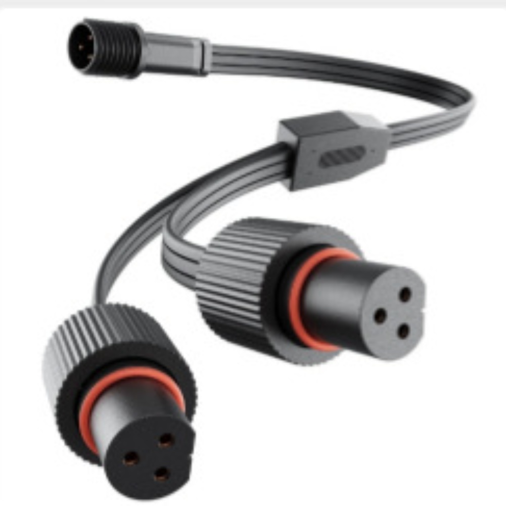 Waterproof Y-Shaped Power Spli - Outdoor Lighting Extension Cord review and price