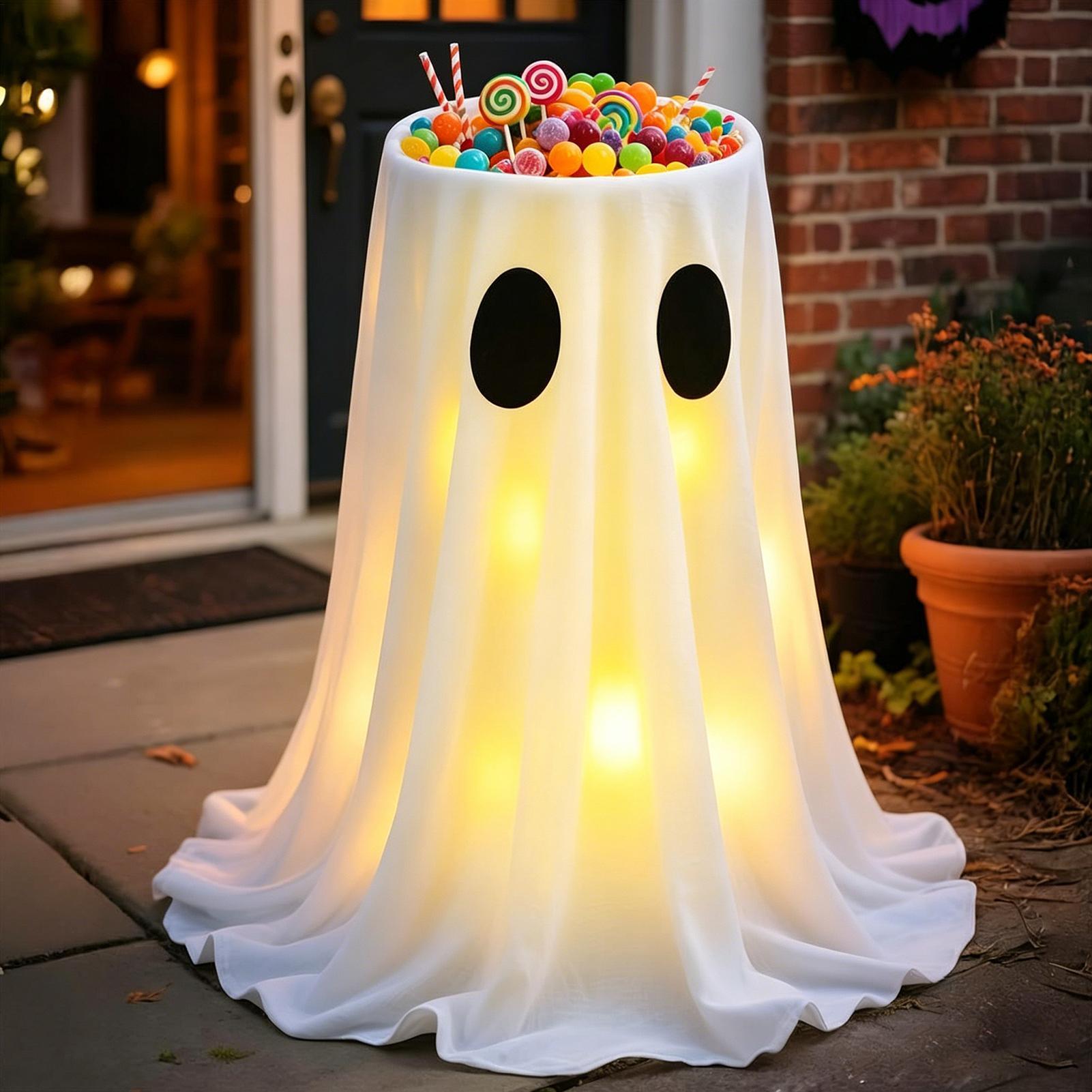 Light Up Ghost Decorations 8 M - Outdoor Lighting Front Yard review and price