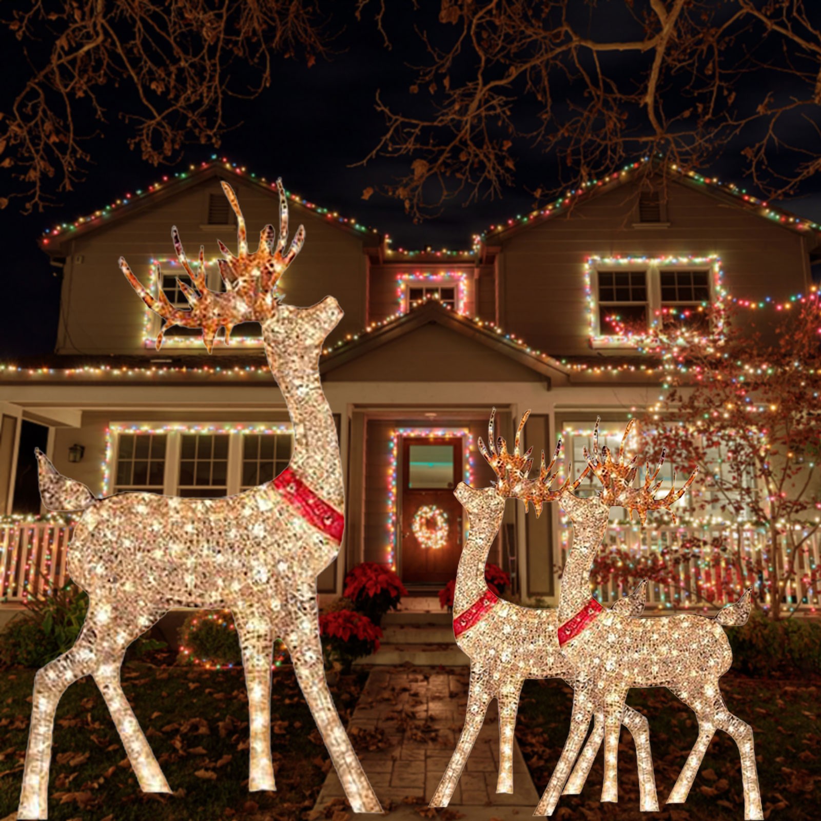Lighted Christmas Decoration D - Outdoor Lighting Front Yard review and price