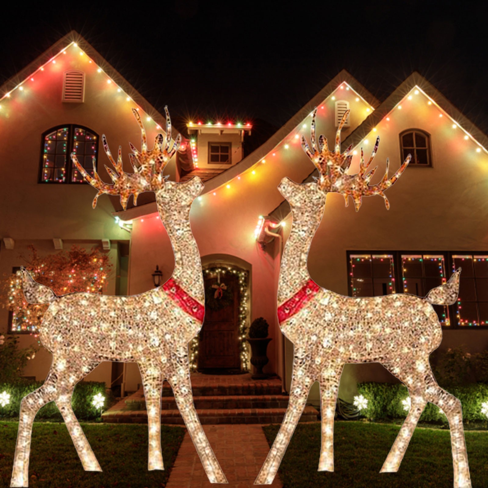 Lighted Christmas Decoration D - Outdoor Lighting Front Yard review and price
