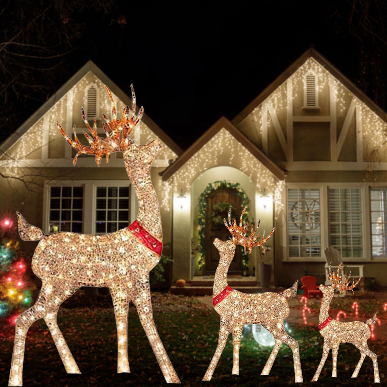 Lighted Christmas Decoration D - Outdoor Lighting Front Yard review and price