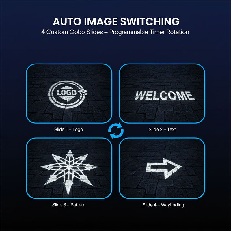 300W Electric Focus Gobo Proje - Outdoor Lighting Logo review and price