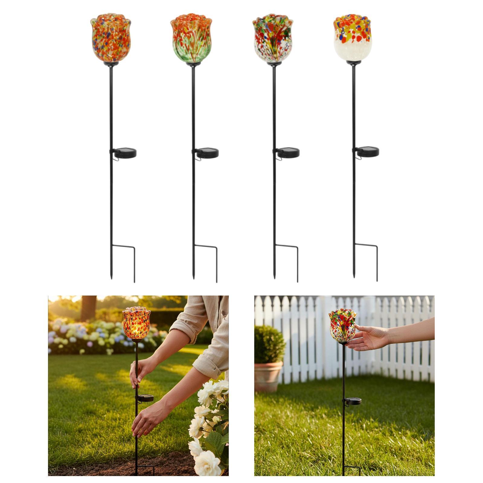 Outdoor Solar Rose Light Water - Outdoor Lighting Accent review and price