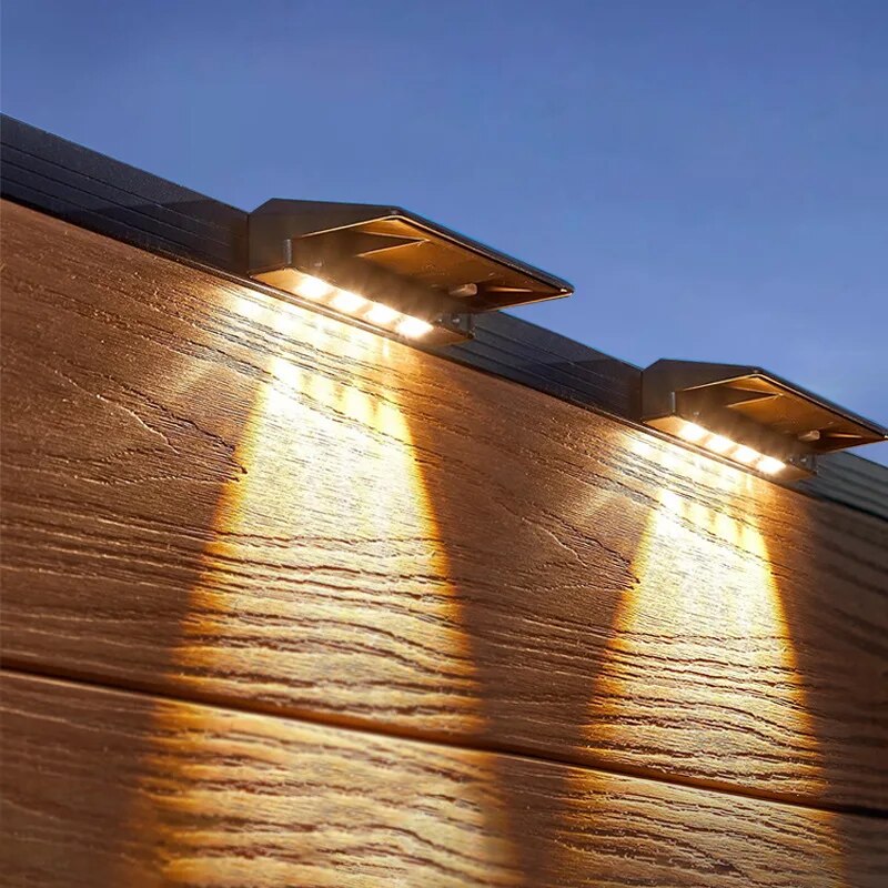 2 Pack Solar Wall Lights 4 LED - Post Cap Light review and price