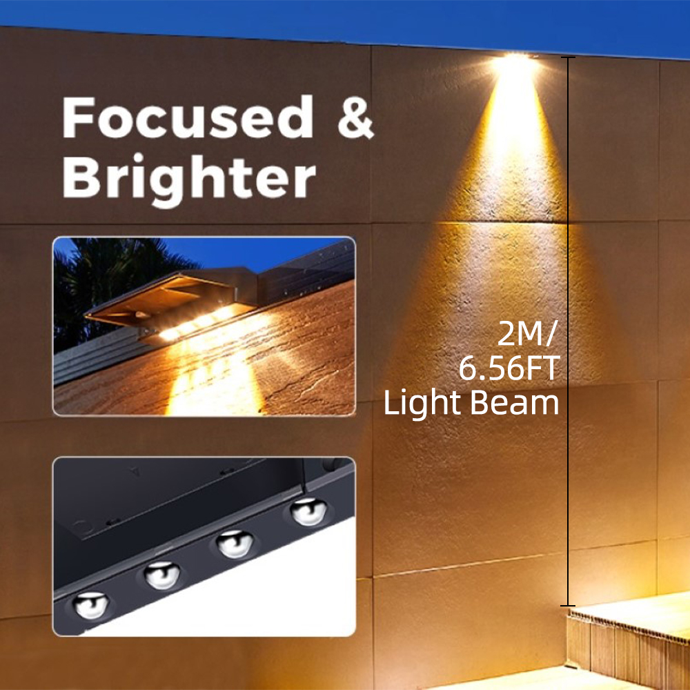 2 Pack Solar Wall Lights 4 LED - Post Cap Light review and price