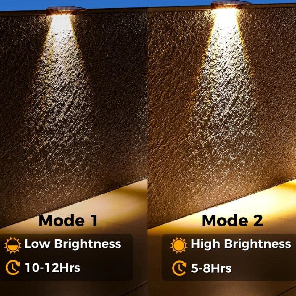 2 Pack Solar Wall Lights 4 LED - Post Cap Light review and price