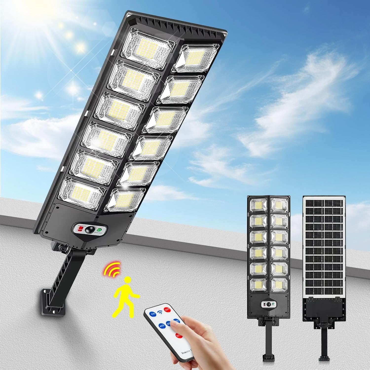 12000LM Solar Street Lights Ou - Outdoor Lighting Front Yard review and price