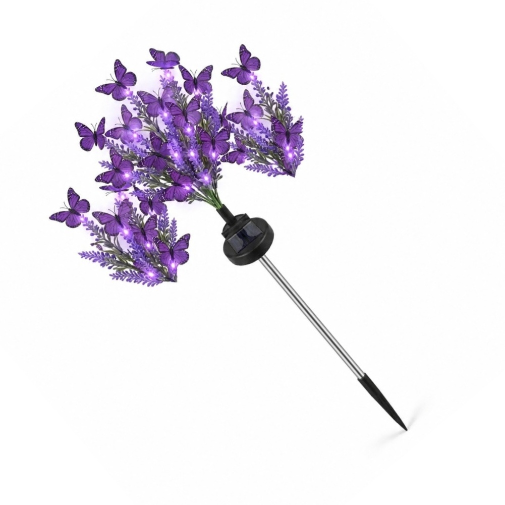 Outdoor Floral Decor Purple Gl - Outdoor Lighting Accent review and price