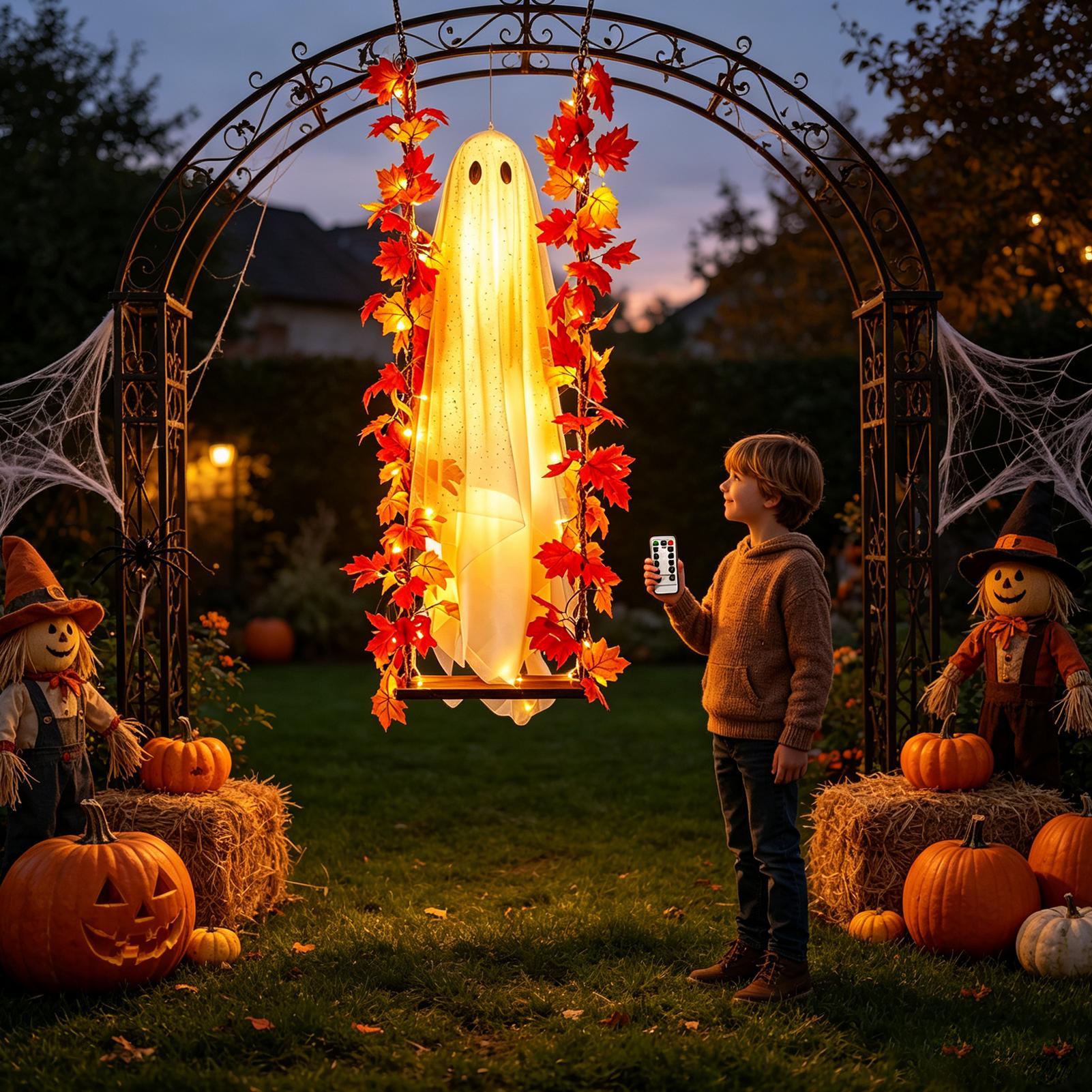 Swinging Ghost Outdoor Decor 3 - Outdoor Lighting Front Yard review and price