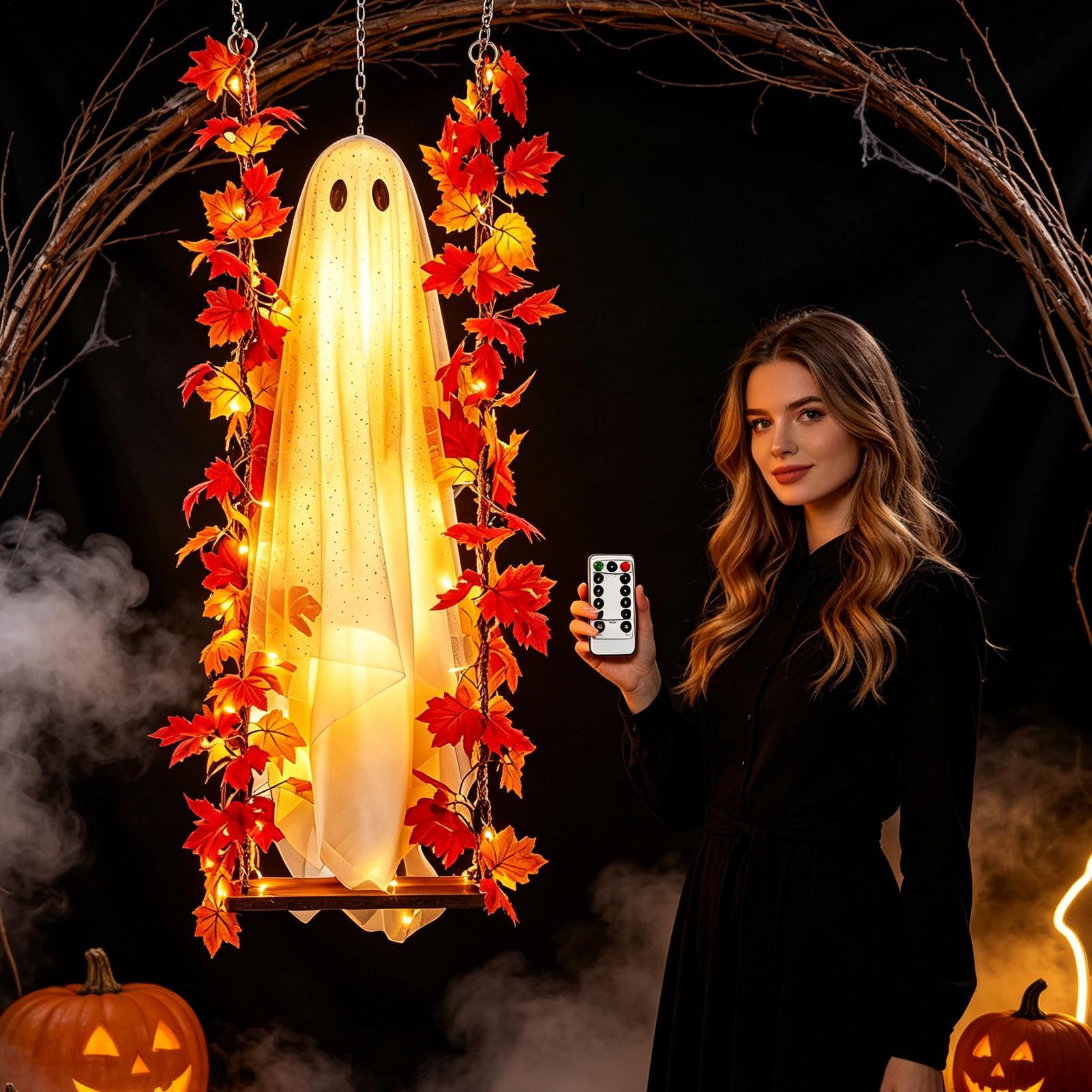 Swinging Ghost Outdoor Decor 3 - Outdoor Lighting Front Yard review and price