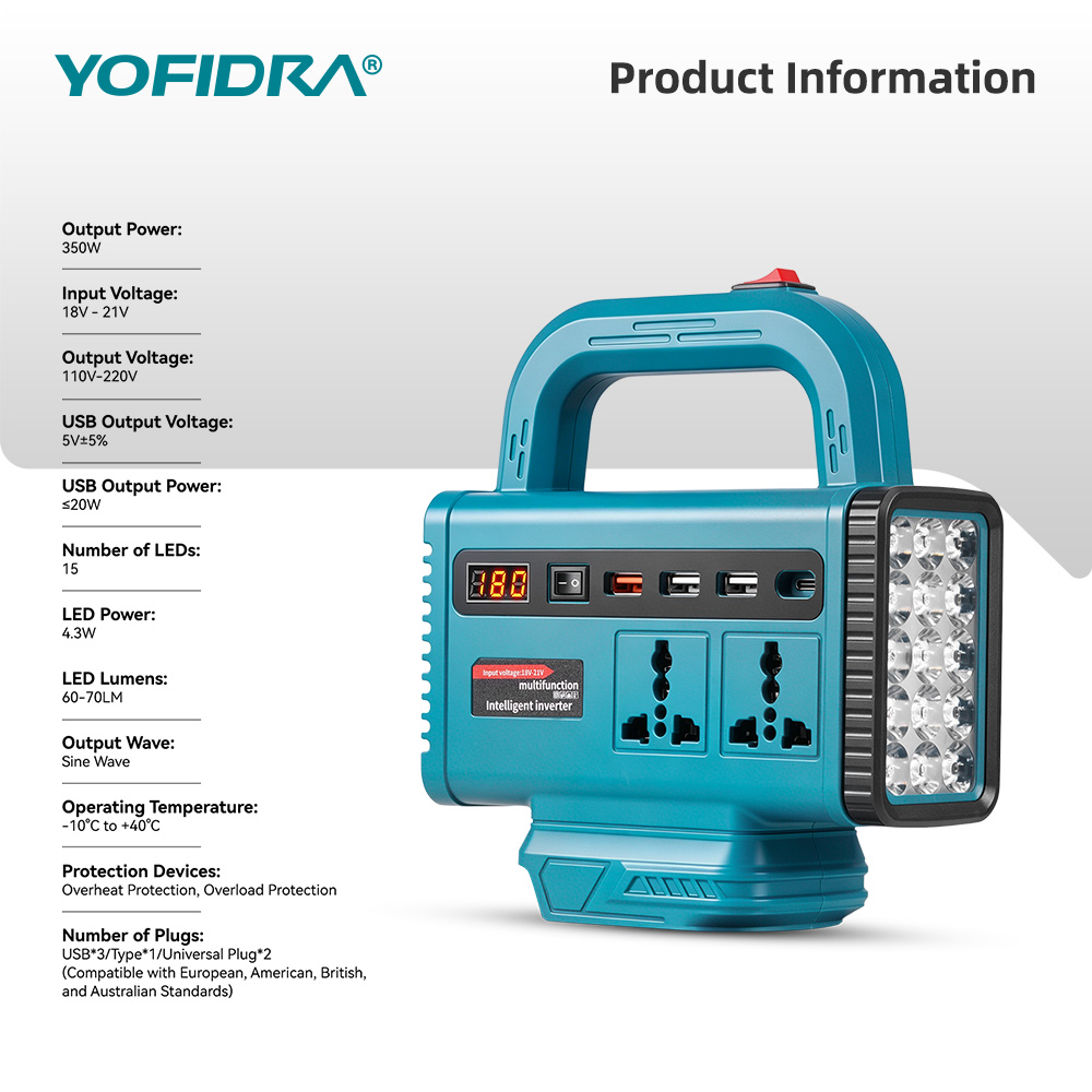 YOFIDRA 220V Portable Power In - Outdoor Lighting Bollards review and price
