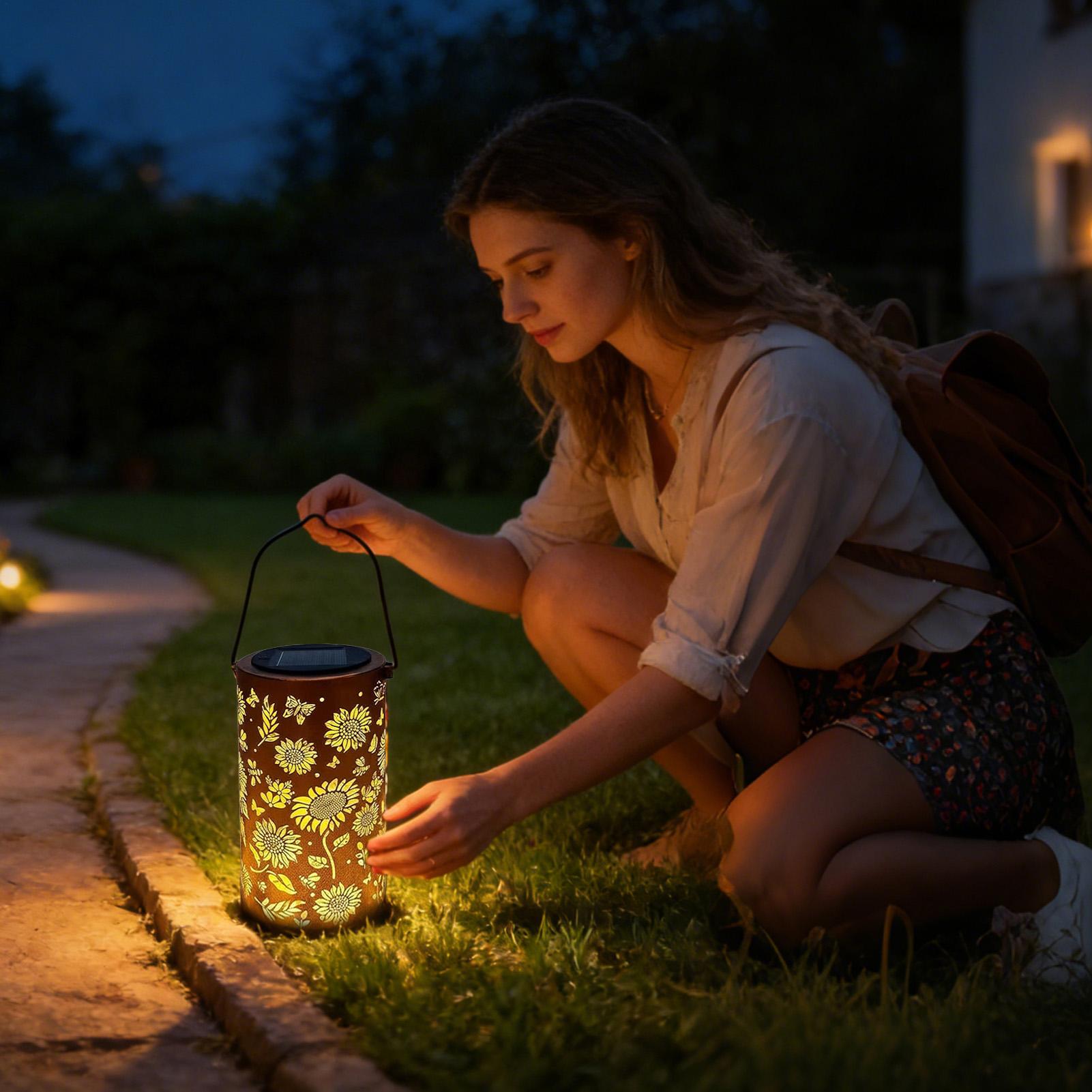 Outdoor Solar Lantern Metal Wa - Outdoor Lighting Front Yard review and price