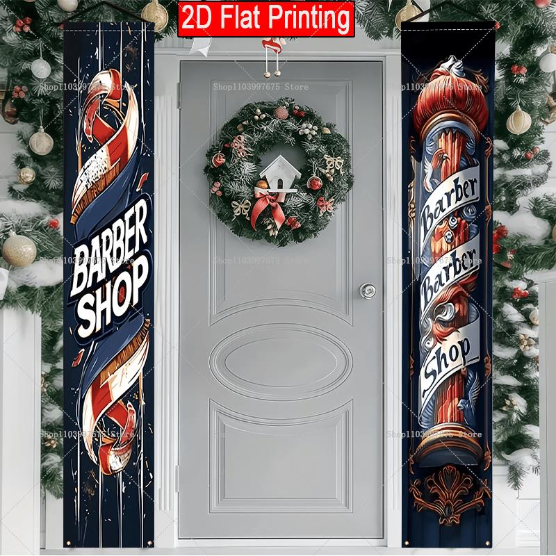 2D Barber Shop Text Logo Door  - Outdoor Lighting Logo review and price