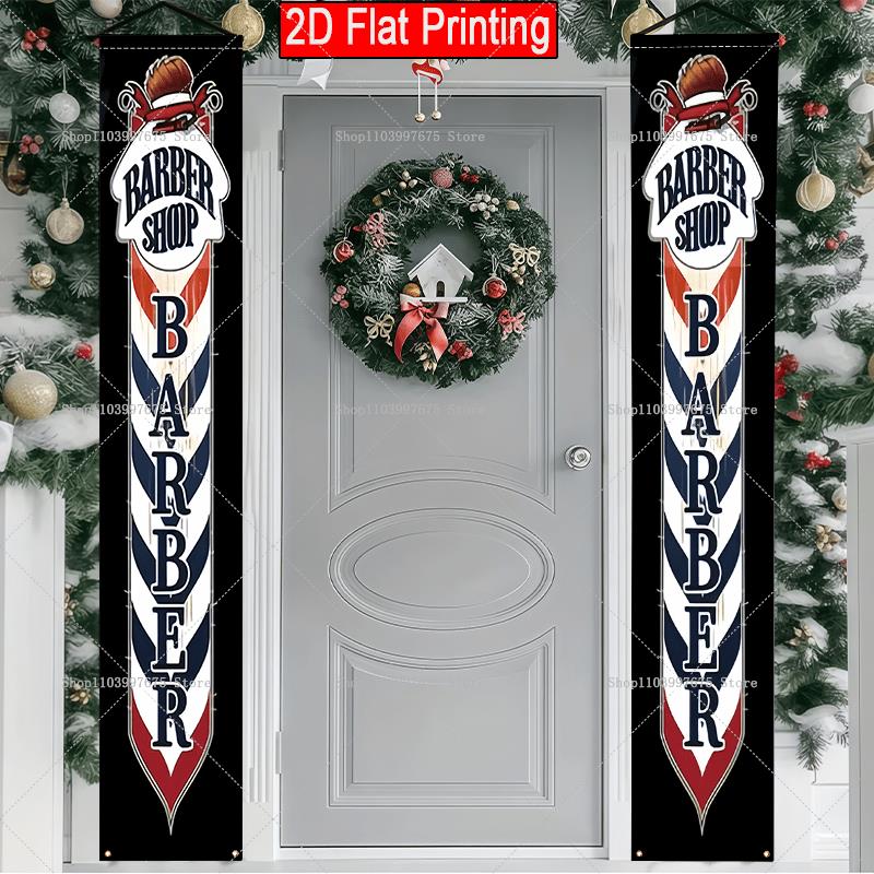 2D Barber Shop Text Logo Door  - Outdoor Lighting Logo review and price