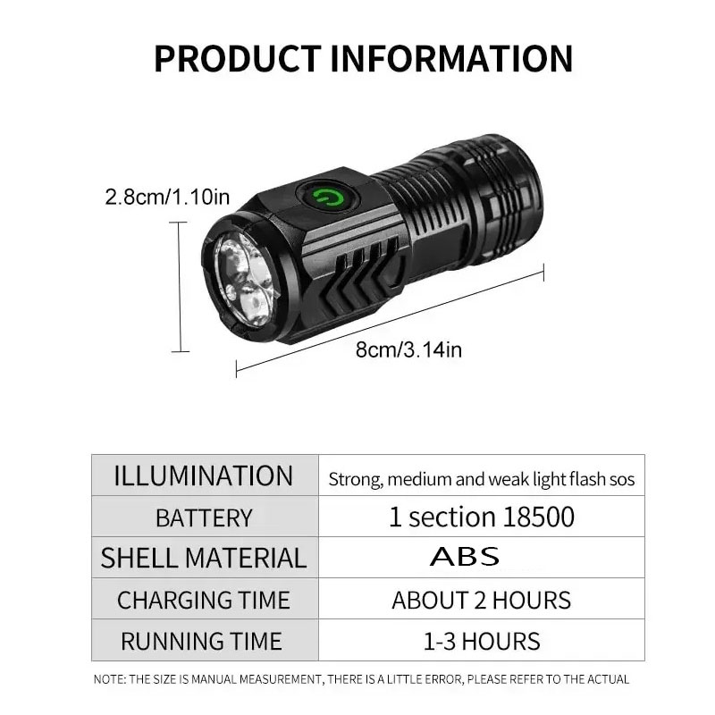 Mini 3LED Flashlight With Pen  - Outdoor Lighting Bollards review and price