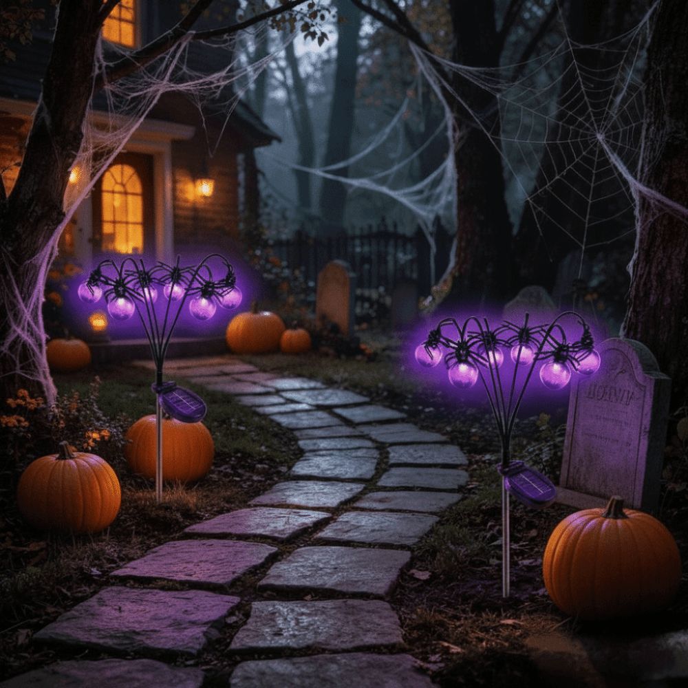 Skeleton Purple Light Hallowee - Outdoor Lighting Front Yard review and price