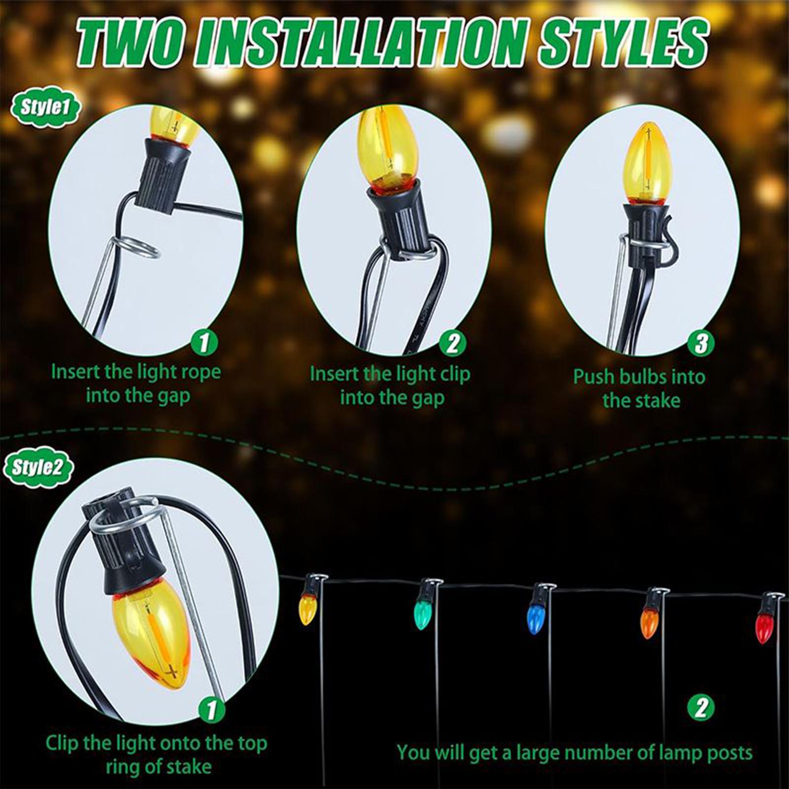 Christmas Light Stakes 12-Inch - Outdoor Lighting In Ground review and price