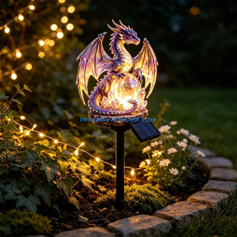 E1PC Outdoor Dragon Statue Yar - Outdoor Lighting Accent review and price