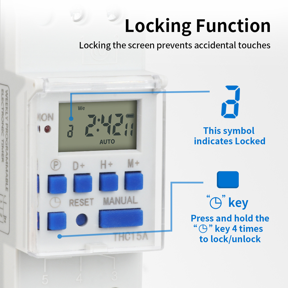 TNCE 220V Timer Switch THC15A  - Outdoor Lighting Timer Switch review and price