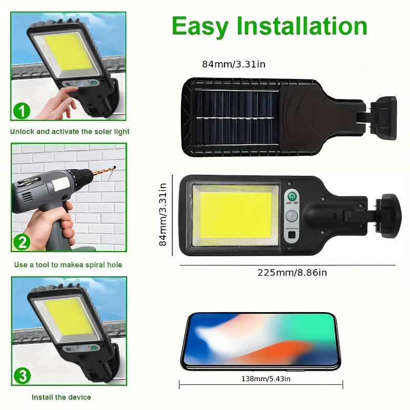 LED/COB Solar Motion Sensor Li - Outdoor Lighting Front Yard review and price