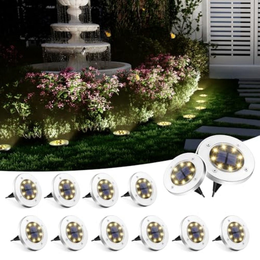 Solar Ground Lights Solar Ligh - Outdoor Lighting In Ground review and price