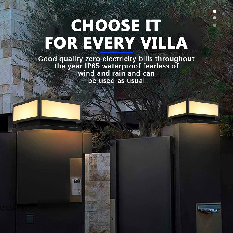 Outdoor LED Solar Column Light - Post Cap Light review and price